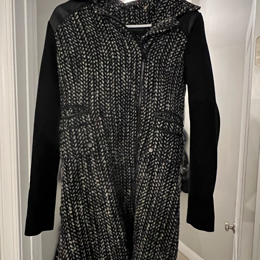 MARC New York Black and white coat